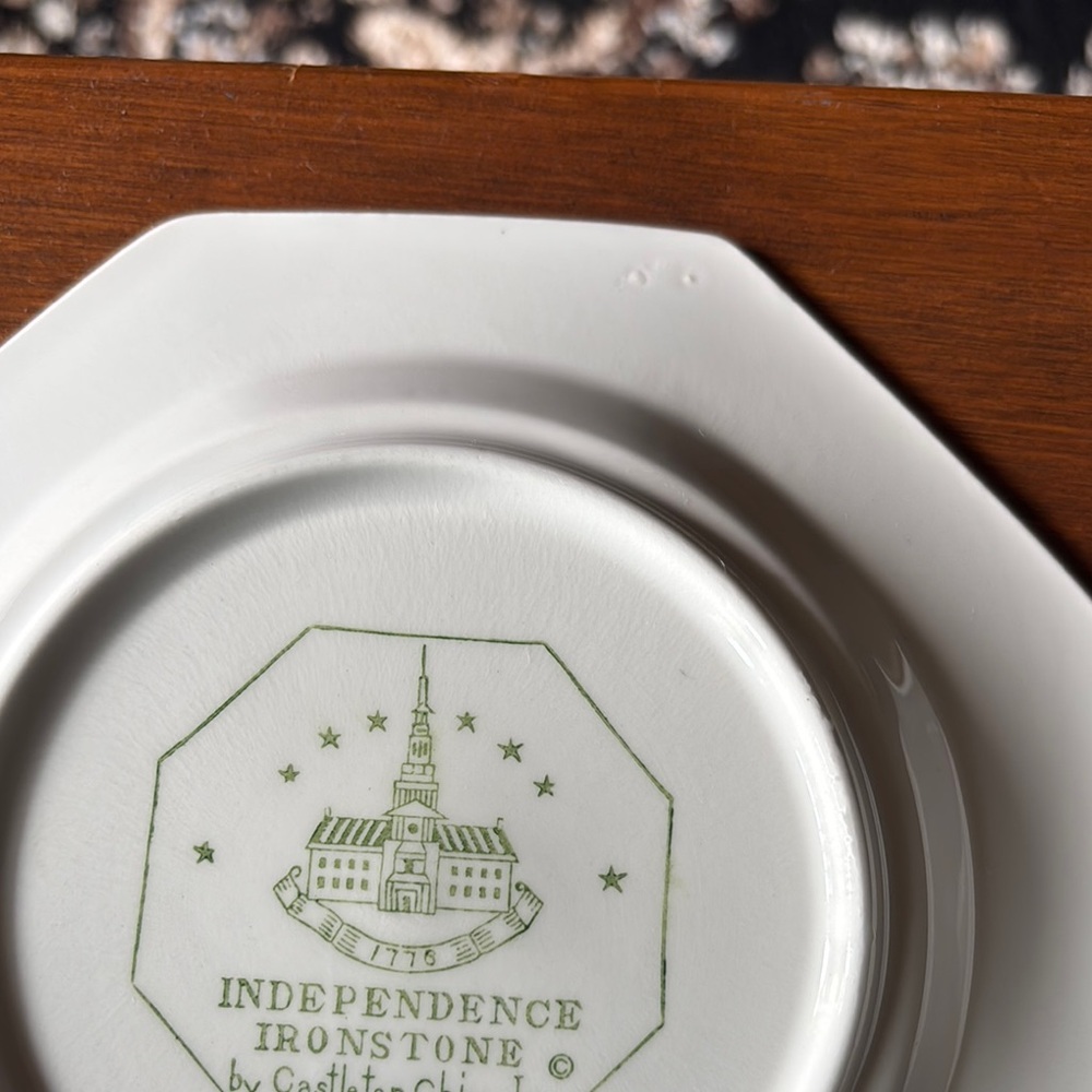 Green Ivy Pattern Plate - Picture 7 of 8